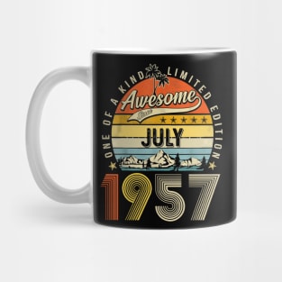 Awesome Since July 1957 Vintage 66th Birthday Mug